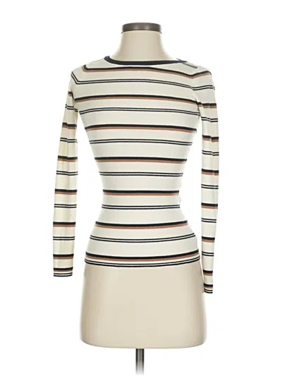 Pre-owned Theory Long Sleeve Turtleneck In White