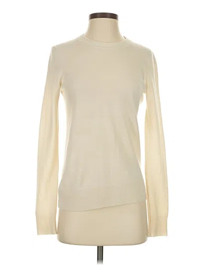 Pre-owned Theory Long Sleeve Turtleneck In White
