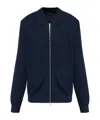 Theory Ribbed Zip-up Cardigan