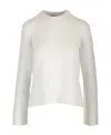 Theory Moulin Nit Sweater In White