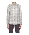 Theory Gray Irving Shirt In White