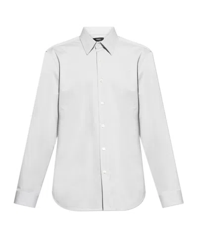 Theory Long-sleeved Shirt In White