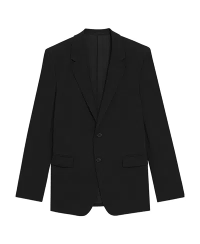 Theory Long-sleeved Suit Coat In Black