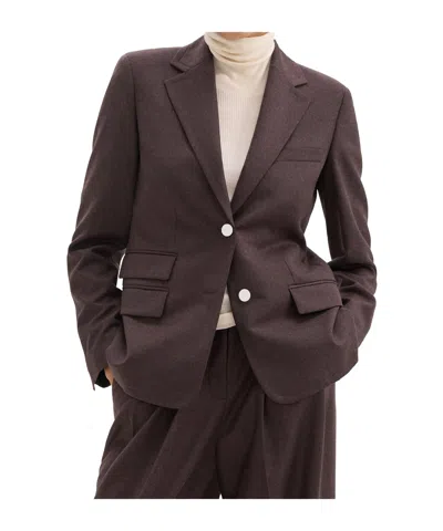 Theory Long-sleeved Suit Coat In Black