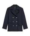 Theory Long-sleeved Suit Coat In Black
