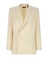 Theory Blazer Double-breasted Notched Lapels In Nude