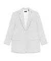 Theory Relax Blazer In Admiral Crepe In White