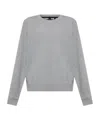 Theory Relaxed Crew-neck Sweatshirt In Gray