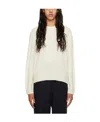 Theory Long-sleeved Sweater In White