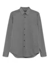 Theory Long-sleevee Button-down Shirt In Gray
