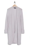 Theory Longline Cardigan In Gray