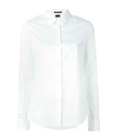 Theory Long-sleeved Shirt In White