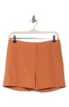Theory Lynie Linen Blend Shorts In Canyon