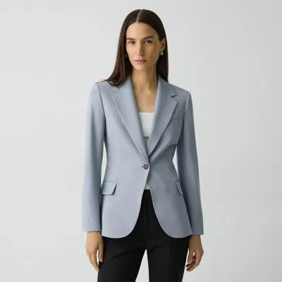 Theory Lynnia Blazer In Good Wool In Gray