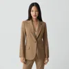 Theory Lynnia Blazer In Good Wool In Brown