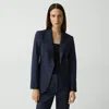 Theory Lynnia Blazer In Good Wool In Nocturne Navy