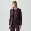 Theory Lynnia Blazer In Good Wool In Purple