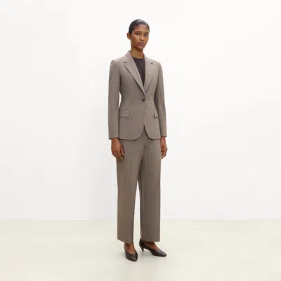 Theory Lynnia Blazer In Good Wool In Gray