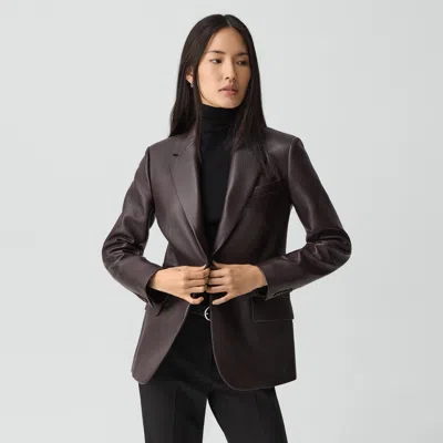 THEORY LYNNIA BLAZER IN LEATHER