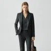 Theory Lynnia Blazer In Sleek Flannel In Black