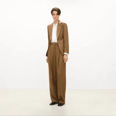 Theory Lynnia Blazer In Sleek Flannel In Brown