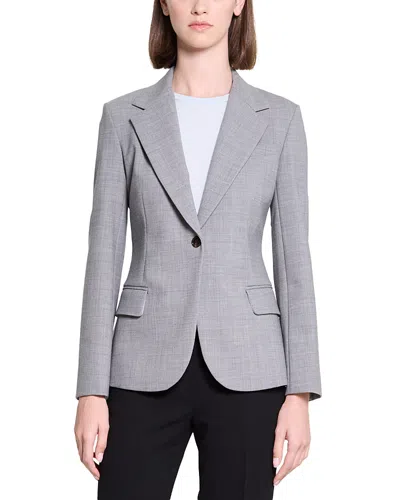 Theory Lynnia One Button Blazer In Gray