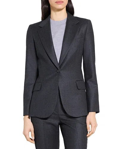 Theory Lynnia Sleek Blazer In Blue
