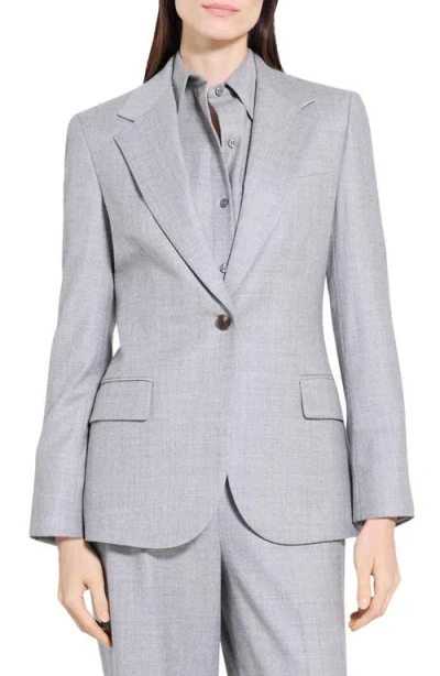 THEORY THEORY LYNNIA SLEEK VIRGIN WOOL BLAZER
