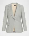 Theory Lynnia Wool Blazer In Gray