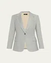 Theory Lynnia Wool Blazer In Gray
