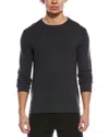 Theory Hilles Crew Sweater In Cashmere Charcoal Melange In Gray