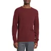 Theory Maden T.novo Crewneck Wool Sweater In Burgundy