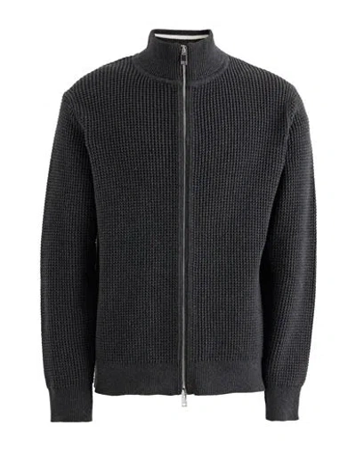 Theory Man Cardigan Steel Grey Size Xl Cotton, Cashmere, Other Fibres In Gray