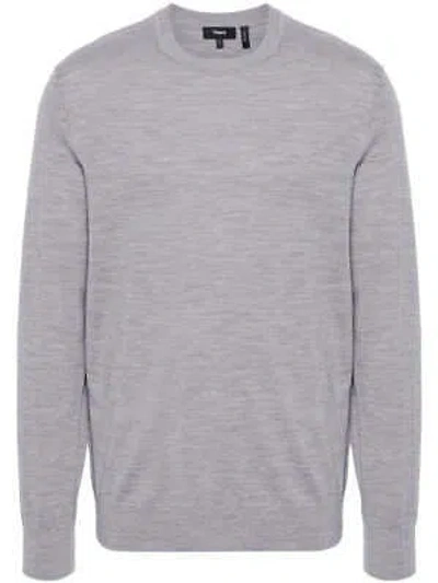 Pre-owned Theory Man Cool Heather Grey Sweater J0781713 100% Original In Gray