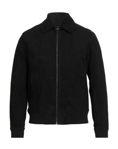 Theory Man Jacket Black Size S Lambskin