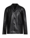 Theory Man Jacket Black Size Xxl Lambskin In Multi