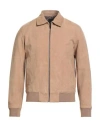 Theory Man Jacket Camel Size L Lambskin In Gold