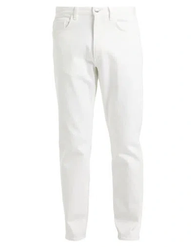 Theory Man Jeans White Size 34 Cotton, Elastane