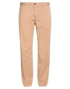 Theory Man Pants Camel Size 38 Cotton, Elastane In Neutral
