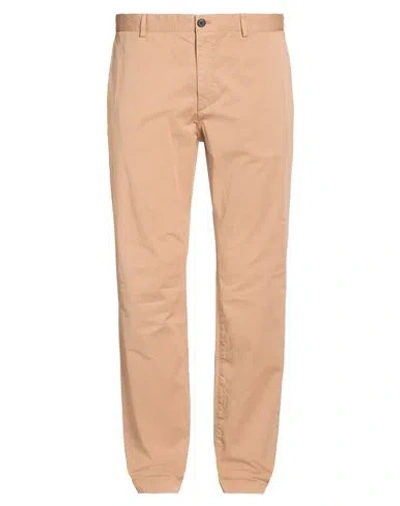 Theory Man Pants Camel Size 38 Cotton, Elastane In Neutral