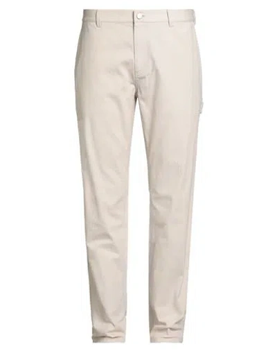 Theory Man Pants Ivory Size 32 Cotton, Elastane In White