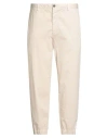 Theory Man Pants Ivory Size 34 Cotton, Elastane In Pink