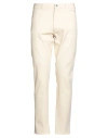 Theory Man Pants Ivory Size 34 Cotton, Nylon, Lycra In Neutral