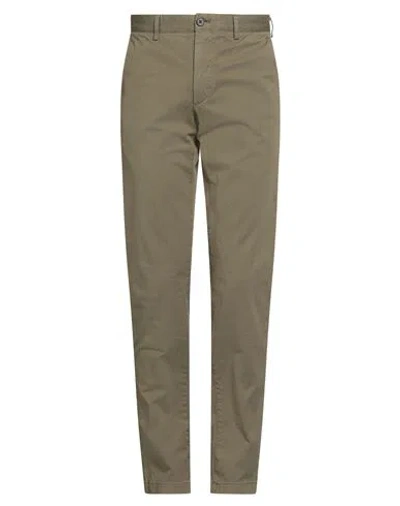 Theory Man Pants Military Green Size 31 Cotton, Elastane