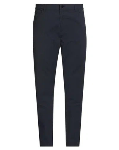 Theory Man Pants Navy Size 38 Cotton, Nylon, Lycra In Blue