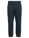 Theory Man Pants Navy Size 40 Cotton, Elastane In Blue