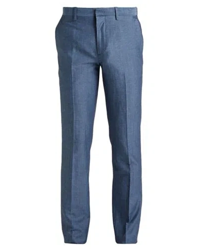 Theory Man Pants Slate Blue Size 33 Wool, Polyester, Linen