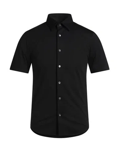 Theory Man Shirt Black Size Xs Cotton, Polyester