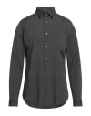 Theory Man Shirt Dark Green Size L Cotton, Polyamide, Elastane In Green