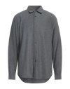 Theory Man Shirt Grey Size L Cotton In Gray